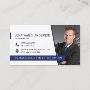 Business Card Coldwell Banker White-Blue Visitenkarte