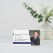Business Card Coldwell Banker White-Blue Visitenkarte (Stehend Vorderseite)