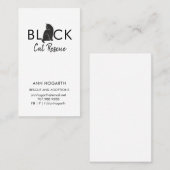 Business Card der Black Cat Rescue Organisation Visitenkarte (Vorne/Hinten)