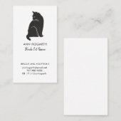 Business Card der Black Cat Rescue Organisation Visitenkarte (Vorne/Hinten)