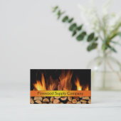 Business Card der Firma Firewood Visitenkarte (Stehend Vorderseite)