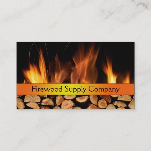 Business Card der Firma Firewood Visitenkarte (Vorderseite)