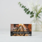 Business Card der Firma Firewood Visitenkarte (Stehend Vorderseite)