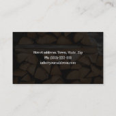 Business Card der Firma Firewood Visitenkarte (Rückseite)