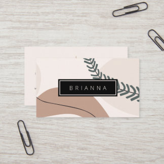 Business Card der modernen Abstrakt Art Earth Tone Visitenkarte
