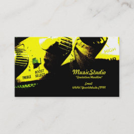 Business Card der Musikbranche Visitenkarte