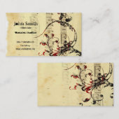 Business Card der Musikbranche Visitenkarte (Vorne/Hinten)