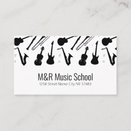 Business Card der Musikschule Visitenkarte