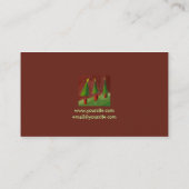 Business Card der Saison für Grüße Visitenkarte (Rückseite)