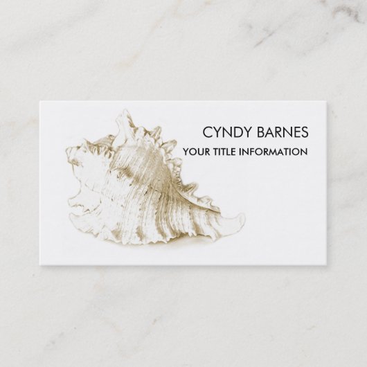 Business Card der Sea Muschel Visitenkarte (Vorderseite)