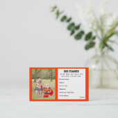 Business Card des anpassbaren Dog Trainers Visitenkarte (Stehend Vorderseite)