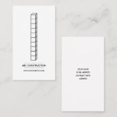 Business Card des Bauunternehmens v2 Visitenkarte (Vorne/Hinten)