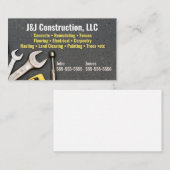 Business Card des Bauunternehmens Visitenkarte (Vorne/Hinten)