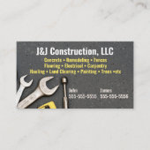 Business Card des Bauunternehmens Visitenkarte (Vorderseite)