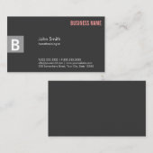Business Card des beruflichen Grauen Anästhesisten Visitenkarte (Vorne/Hinten)