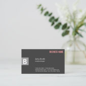 Business Card des beruflichen Grauen Anästhesisten Visitenkarte (Stehend Vorderseite)