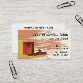 Business Card des beruflichen Malers AN Visitenkarte