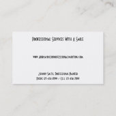 Business Card des beruflichen Malers AN Visitenkarte (Rückseite)