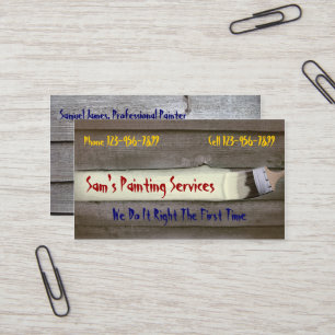 Business Card des beruflichen Malers AN Visitenkarte