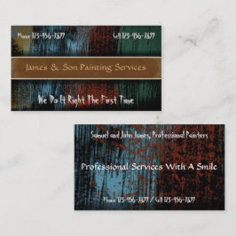 Business Card des beruflichen Malers AN Visitenkarte