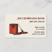 Business Card des beruflichen Malers AN Visitenkarte (Vorderseite)