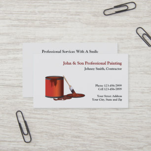 Business Card des beruflichen Malers AN Visitenkarte