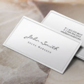 Business Card des Classys White Border Sales Manag Visitenkarte