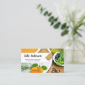 Business Card des Ernährungsberater Visitenkarte (Stehend Vorderseite)