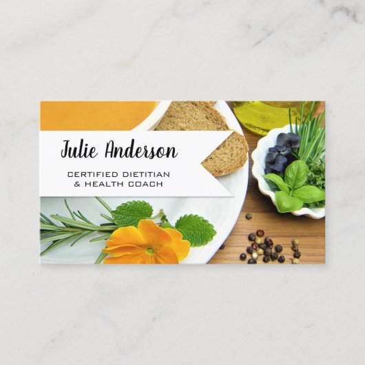Business Card des Ernährungsberater Visitenkarte (Vorderseite)