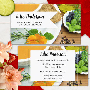 Business Card des Ernährungsberater Visitenkarte