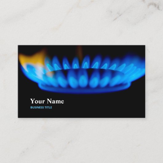 Business Card des Gas-Fitter-Technikers Visitenkarte (Vorderseite)