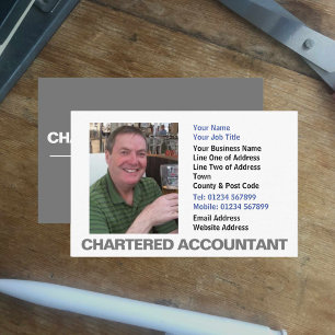 Business Card des gecharterten Fotos Visitenkarte