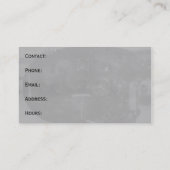 Business Card des Kontrolle-Panels Visitenkarte (Rückseite)