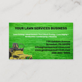 Business Card des Lawn Service Company Visitenkarte