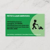 Business Card des Lawn Service Company Visitenkarte (Vorderseite)