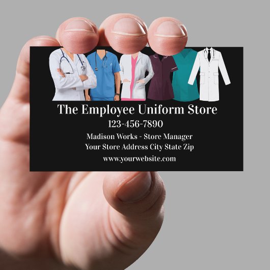 Business Card des Mitarbeiters Medical Uniform Sto Visitenkarte