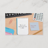 Business Card des Rechnungsbüros Visitenkarte (Rückseite)