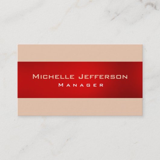 Business Card des Red Wüste Sand Managers Visitenkarte (Vorderseite)