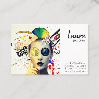 Business Card des Video Editor Visitenkarte