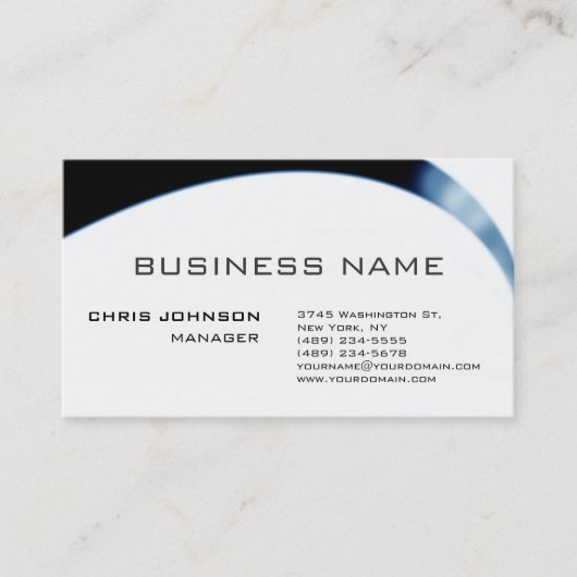 Business Card des White Red Black Gray Pattern Man Visitenkarte (Vorderseite)