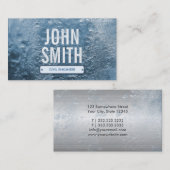 Business Card des Zivilen Ingenieurs cooles Eisalt Visitenkarte (Vorne/Hinten)