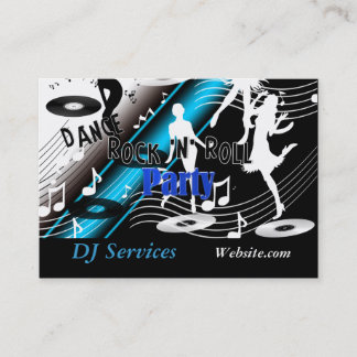 Business Card DJ Disk Jockey Dance Music Party Visitenkarte