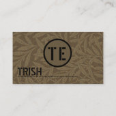 Business Card Earthy Kraft Custom Template Modern Visitenkarte (Rückseite)