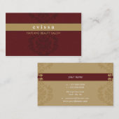 BUSINESS CARD elegante Finesse Goldmedaille Visitenkarte (Vorne/Hinten)