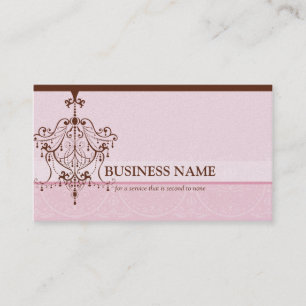 BUSINESS CARD eleganter Vintager Kronleuchter Visitenkarte