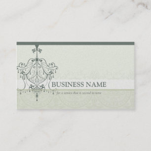 BUSINESS CARD eleganter Vintager Kronleuchter Visitenkarte