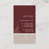 BUSINESS CARD elegantes modernes Blattwerk Visitenkarte (Rückseite)