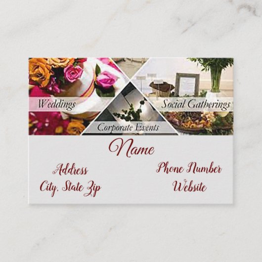 Business Card "Eventplaner" Visitenkarte (Vorderseite)