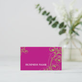 BUSINESS CARD fabelhaft elegant geblüht rosa Limon Visitenkarte (Stehend Vorderseite)