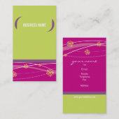 BUSINESS CARD fett helle Klammern Limon rosa Pflau Visitenkarte (Vorne/Hinten)